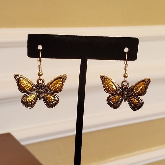 New Handmade Butterfly Drop Earrings - Picture 4 of 8